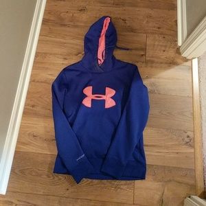 Royal Blue And Coral Hoodie